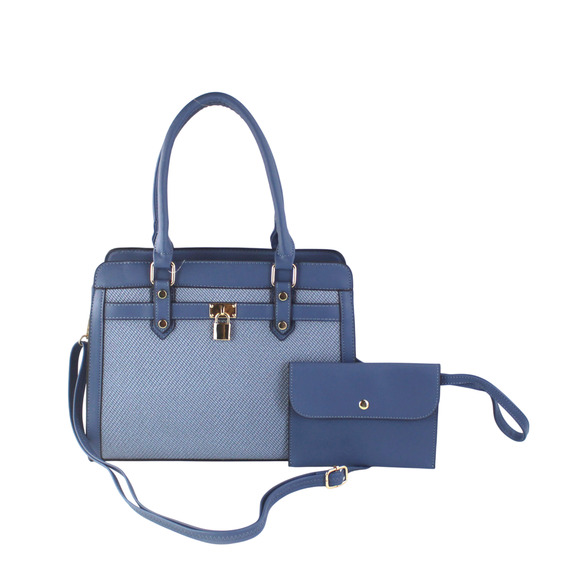 AR New York Satchel 2in1 Handbag Women Brown PU Structured Shoulder Bag NWT - Picture 2 of 16